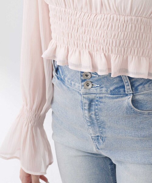 OLIVE des OLIVE(オリーブデオリーブ)の「【Belle Charme】Ribbon Choker Blouse(シャツ/ブラウス・レディース・ピンク/アイボリー/ブラック・FREE)」の9枚目の写真