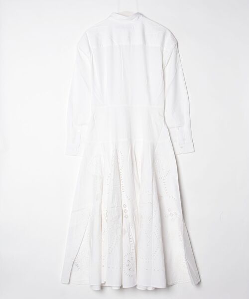POLO RALPH LAUREN（ポロ ラルフ ローレン）の「コットン アイレット シャツドレス（シャツワンピース・レディース・ホワイト・00/0/8/6/4/2）」の3枚目の写真