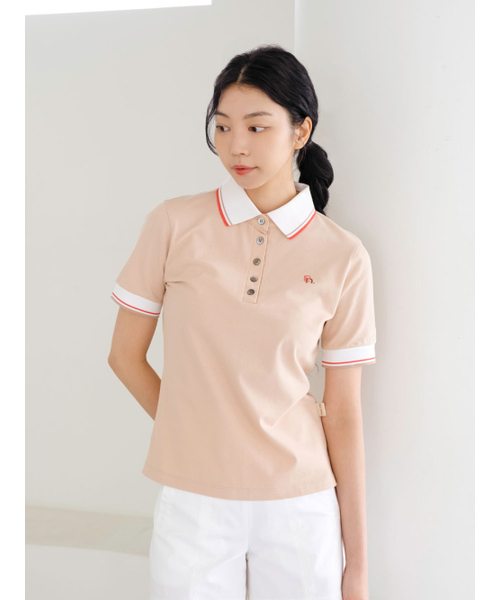 Slim PK цветной кардиган T‑shirt BG — узкая поло‑футболка