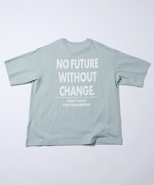 Firsthand(ファーストハンド)の「Firsthand/ファーストハンド 6オンス フロントロゴ 刺繍 クルーネックTシャツ / バックプリントTシャツ PRINT LEFT CHEST EMBROIDERY BOX FIRST(Tシャツ/カットソー・メンズ・ブルーグレー/ブラック/グレー/チャコールグレー/ホワイト・LARGE/MEDIUM)」の6枚目の写真