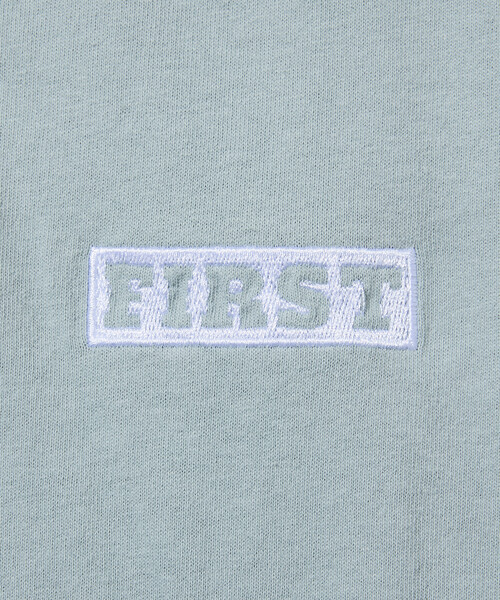 Firsthand(ファーストハンド)の「Firsthand/ファーストハンド 6オンス フロントロゴ 刺繍 クルーネックTシャツ / バックプリントTシャツ PRINT LEFT CHEST EMBROIDERY BOX FIRST(Tシャツ/カットソー・メンズ・ブルーグレー/ブラック/グレー/チャコールグレー/ホワイト・LARGE/MEDIUM)」の7枚目の写真