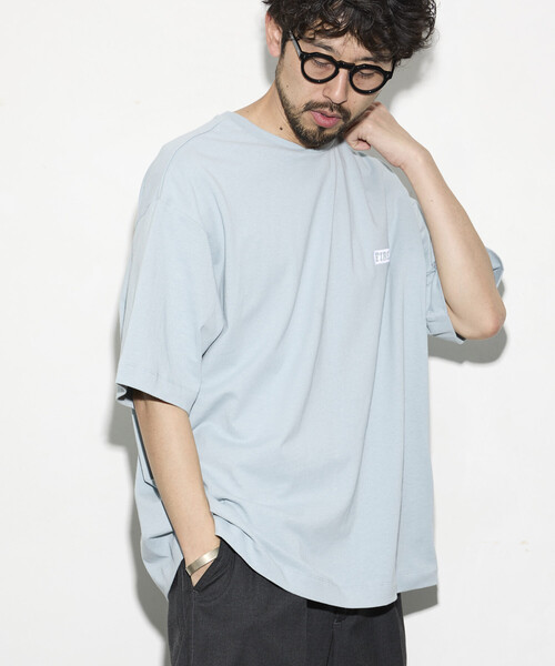 Firsthand(ファーストハンド)の「Firsthand/ファーストハンド 6オンス フロントロゴ 刺繍 クルーネックTシャツ / バックプリントTシャツ PRINT LEFT CHEST EMBROIDERY BOX FIRST(Tシャツ/カットソー・メンズ・ブルーグレー/ブラック/グレー/チャコールグレー/ホワイト・LARGE/MEDIUM)」の15枚目の写真