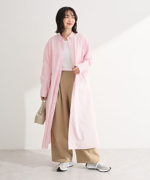 Green Parks(グリーンパークス)の「シアー天竺プルオーバー(Tシャツ/カットソー・レディース・ブラック/オフホワイト・FREE)」の4枚目の写真