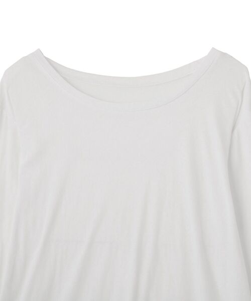 Green Parks(グリーンパークス)の「シアー天竺プルオーバー(Tシャツ/カットソー・レディース・ブラック/オフホワイト・FREE)」の18枚目の写真