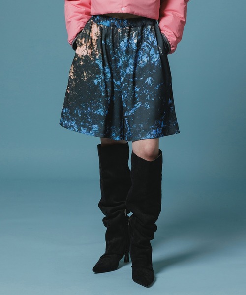 NON TOKYO（ノントーキョー）の「PRINT RIB WIDE SHORTS（その他パンツ