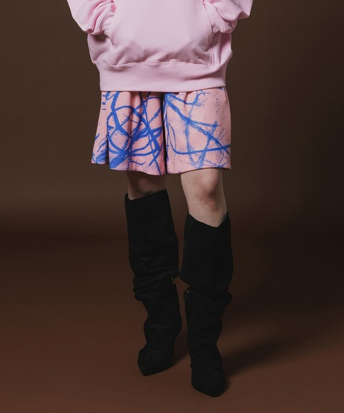 NON TOKYO（ノントーキョー）の「PRINT RIB WIDE SHORTS（その他パンツ