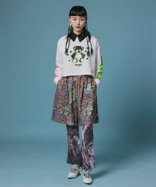 NON TOKYO（ノントーキョー）の「PRINT RIB WIDE SHORTS（その他パンツ