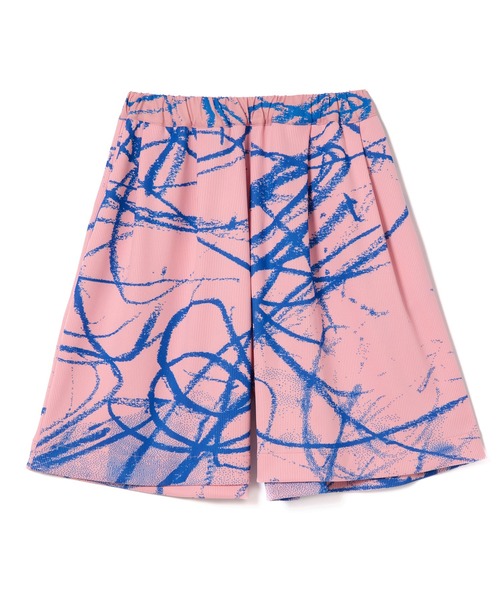 nontokyo プリントリブショーツ　新品 NON TOKYO（ノントーキョー）の「PRINT RIB WIDE SHORTS（その他パンツ