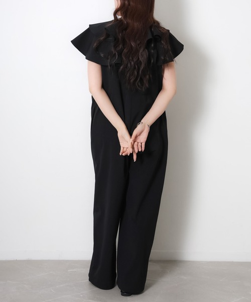 Riberry（リベリー）の「ラッシュガードフリルオールインワン（つなぎ/オールインワン・レディース・ブラック/グレイッシュベージュ/チャコールグレー・MEDIUM）」の16枚目の写真