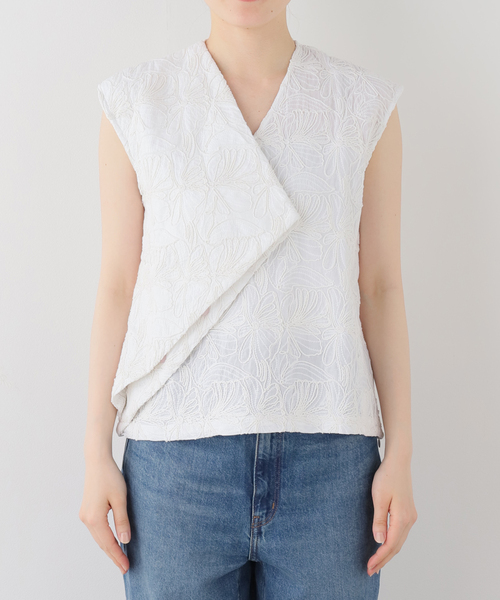 SEEALL（シーオール）の「【SEEALL/シーオール】 ORIGAMI HOLD TOP（シャツ/ブラウス・レディース・ホワイト・38）」の4枚目の写真