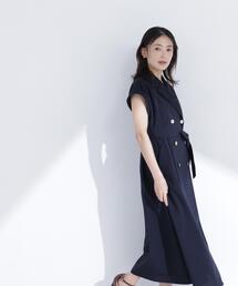 NATURAL BEAUTY BASIC | ベルテッドトレンチワンピース(ワンピース)