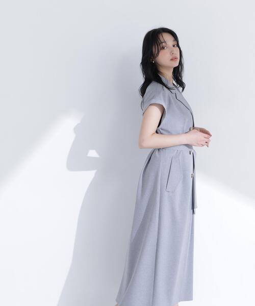 NATURAL BEAUTY BASIC（ナチュラルビューティーベーシック）の「ベルテッドトレンチワンピース（ワンピース・レディース・ネイビー/ベージュ/グレー系その他/ブラウン・P/S/MEDIUM）」の5枚目の写真