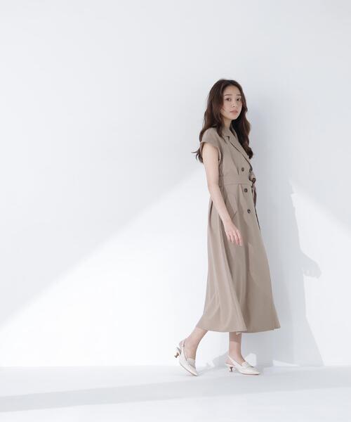 NATURAL BEAUTY BASIC（ナチュラルビューティーベーシック）の「ベルテッドトレンチワンピース（ワンピース・レディース・ネイビー/ベージュ/グレー系その他/ブラウン・P/S/MEDIUM）」の18枚目の写真