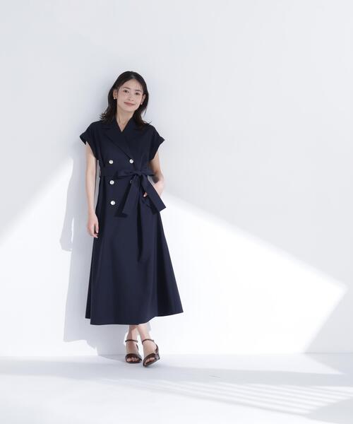 NATURAL BEAUTY BASIC(ナチュラルビューティーベーシック)の「ベルテッドトレンチワンピース(ワンピース・レディース・ネイビー/ベージュ/グレー系その他/ブラウン・P/S/MEDIUM)」の11枚目の写真