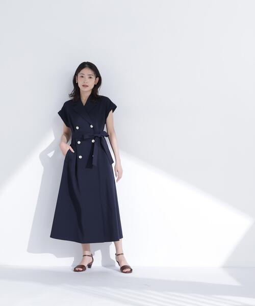 NATURAL BEAUTY BASIC(ナチュラルビューティーベーシック)の「ベルテッドトレンチワンピース(ワンピース・レディース・ネイビー/ベージュ/グレー系その他/ブラウン・P/S/MEDIUM)」の17枚目の写真