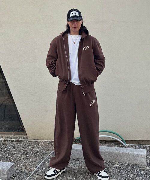 PHERMENON(フェルメノン)の「オーバーサイズPワイドスウェットパンツ - モカ(スウェットパンツ・メンズ・モカ・1/2)」の19枚目の写真