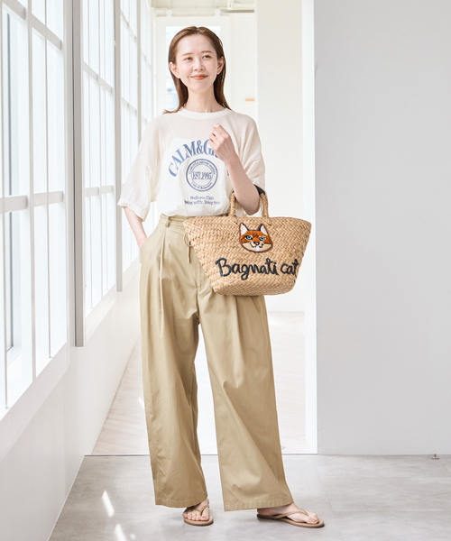 U by SPICK&SPAN(ユーバイスピックアンドスパン)の「《追加》ルーズタックチノパンツ(チノパンツ・レディース・カーキ/ベージュ/ネイビー・34/36/38)」の16枚目の写真