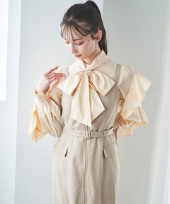 frill cross asymmetry BL（シャツ/ブラウス）｜WILLFULLY（ウィル