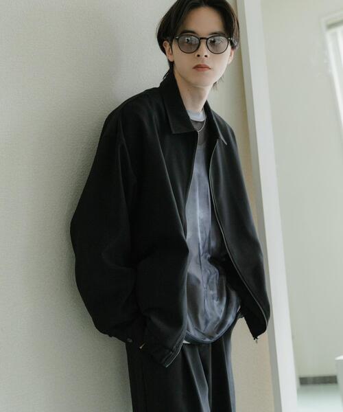 SENSE OF PLACE by URBAN RESEARCH（センスオブプレイスバイアーバンリサーチ）の「『UR TECH DRYLUXE』リネンライクジップブルゾン（ブルゾン・メンズ・ブラック/パープル/ネイビー・MEDIUM/LARGE）」の20枚目の写真