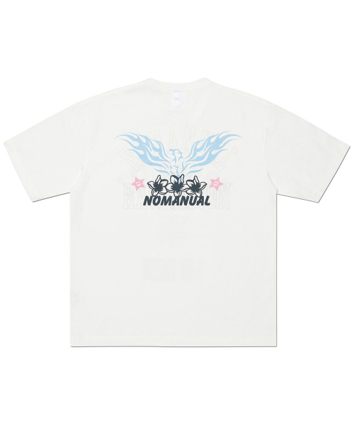 NOMANUAL(NOMANUAL)の「G.P PRINTED T-SHIRT - VINTAGE WHITE(Tシャツ/カットソー・レディース・その他・SMALL/MEDIUM/LARGE/X-LARGE)」の2枚目の写真
