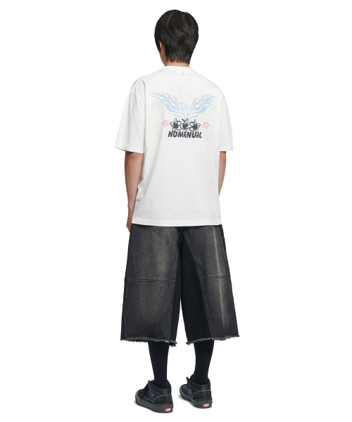 NOMANUAL(NOMANUAL)の「G.P PRINTED T-SHIRT - VINTAGE WHITE(Tシャツ/カットソー・レディース・その他・SMALL/MEDIUM/LARGE/X-LARGE)」の4枚目の写真