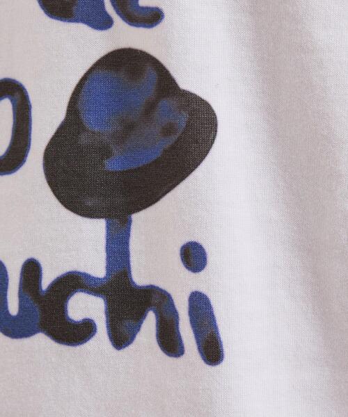 TAKEO KIKUCHI(タケオキクチ)の「水彩ペイント アートロゴTシャツ(Tシャツ/カットソー・メンズ・ホワイト/ライトベージュ/ブラック・02/04/03)」の8枚目の写真