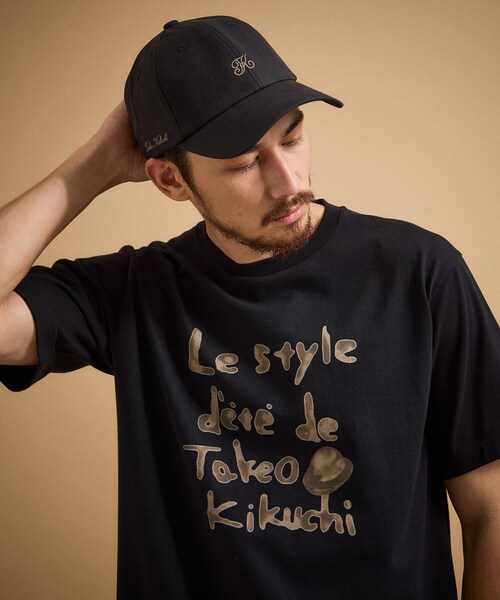 TAKEO KIKUCHI(タケオキクチ)の「水彩ペイント アートロゴTシャツ(Tシャツ/カットソー・メンズ・ホワイト/ライトベージュ/ブラック・02/04/03)」の9枚目の写真