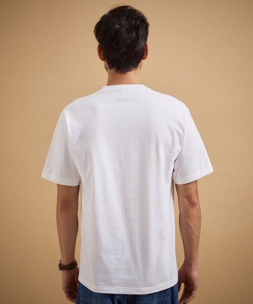 TAKEO KIKUCHI(タケオキクチ)の「水彩ペイント アートロゴTシャツ(Tシャツ/カットソー・メンズ・ホワイト/ライトベージュ/ブラック・02/04/03)」の19枚目の写真