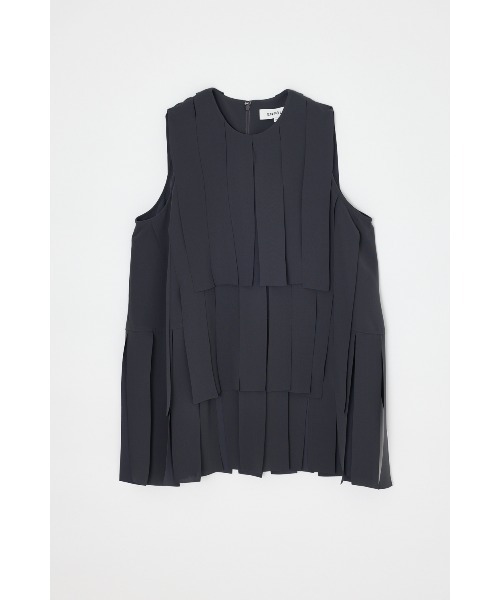 ENFOLD(エンフォルド)の「SHREDDER TANK-TOP(タンクトップ・レディース・ブラック/ダークグレー・38)」の2枚目の写真
