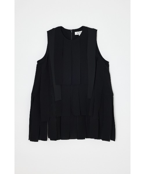 ENFOLD(エンフォルド)の「SHREDDER TANK-TOP(タンクトップ・レディース・ブラック/ダークグレー・38)」の1枚目の写真