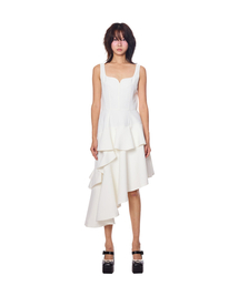 White Ruffle Onepiece