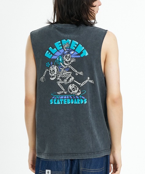 ELEMENT（エレメント）の「ELEMENT メンズ TIMBER 3 2ND NO SLEEVE タンクトップ 【2026年夏モデル】（タンクトップ・メンズ・ブルー系その他/ホワイト/ライトブルー・MEDIUM/LARGE/X-LARGE）」の3枚目の写真