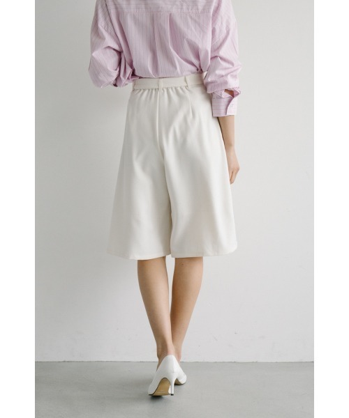 M.deux（エムドゥ）の「ベルト付きフレアキュロット（その他パンツ・レディース・ネイビー/オフホワイト・MEDIUM）」の14枚目の写真