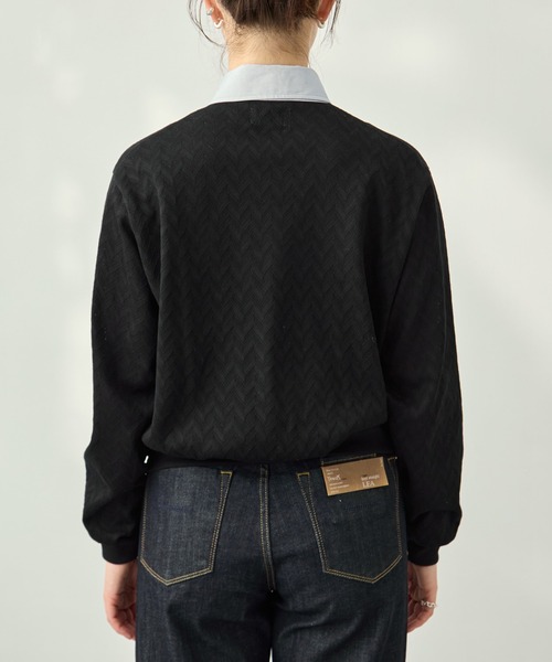 TANAKA（タナカ）の「[TANAKA/タナカ]JERSEY CARDIGAN（Tシャツ/カットソー・レディース・ブラック・SMALL/X-SMALL）」の7枚目の写真