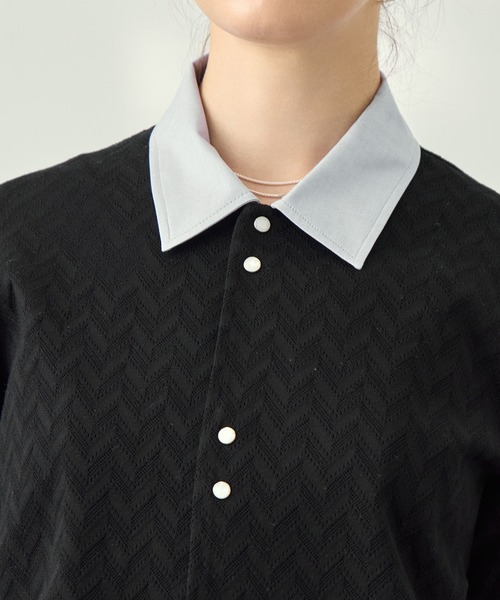 TANAKA（タナカ）の「[TANAKA/タナカ]JERSEY CARDIGAN（Tシャツ/カットソー・レディース・ブラック・SMALL/X-SMALL）」の8枚目の写真