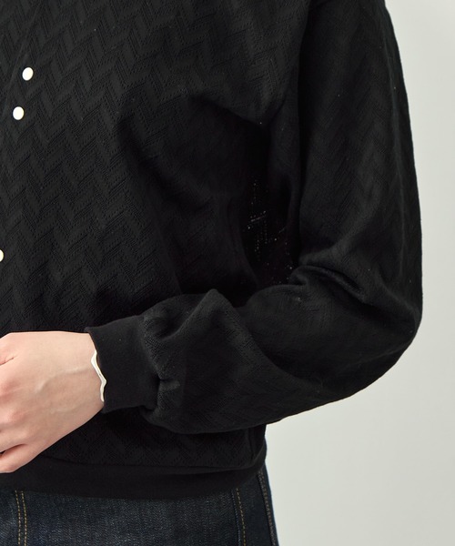 TANAKA（タナカ）の「[TANAKA/タナカ]JERSEY CARDIGAN（Tシャツ/カットソー・レディース・ブラック・SMALL/X-SMALL）」の9枚目の写真