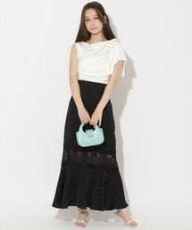 WILLSELECTION（ウィルセレクション）の「レース切替ドットマーメイドスカート（スカート）」