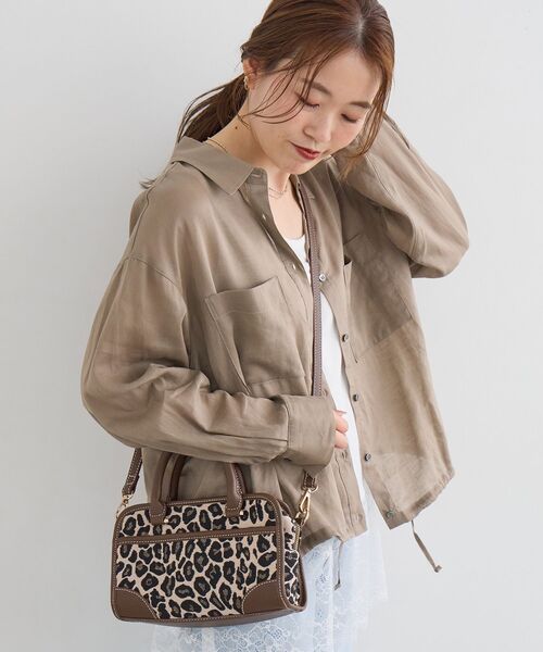 le.coeur blanc(ルクールブラン)の「レオパード2wayボストンバッグ(ボストンバッグ・レディース・ブラック系その他/ブラウン系その他2・FREE)」の14枚目の写真