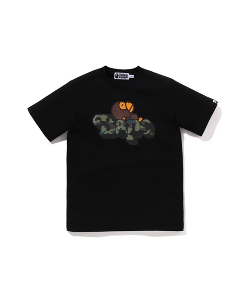 A BATHING APE(アベイシングエイプ)の「1ST CAMO MILO ON BAPE TEE(Tシャツ/カットソー・キッズ・ホワイト×イエロー/ブラック×イエロー/ホワイト×グリーン/ブラック×グリーン・160/150)」の3枚目の写真
