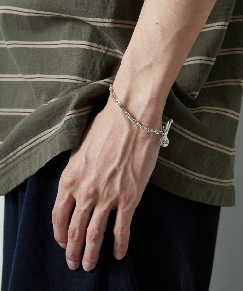 XOLO（ショロ）の「[XOLO JEWELRY/ショロジュエリー] SOLID ANCHOR LINK シルバーブレスレット 4MM（ブレスレット・メンズ・シルバー・19）」の3枚目の写真