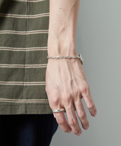 XOLO（ショロ）の「[XOLO JEWELRY/ショロジュエリー] SOLID ANCHOR LINK シルバーブレスレット 4MM（ブレスレット・メンズ・シルバー・19）」の4枚目の写真
