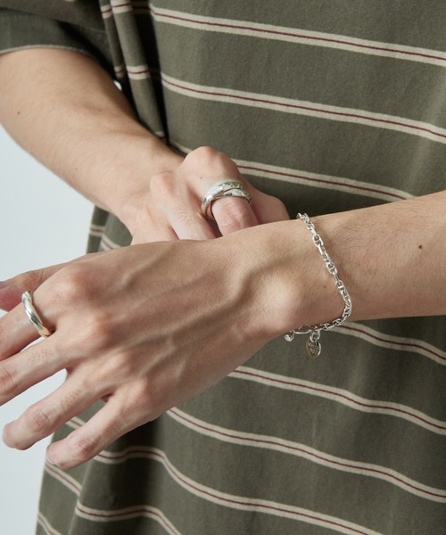 XOLO（ショロ）の「[XOLO JEWELRY/ショロジュエリー] SOLID ANCHOR LINK シルバーブレスレット 4MM（ブレスレット・メンズ・シルバー・19）」の5枚目の写真