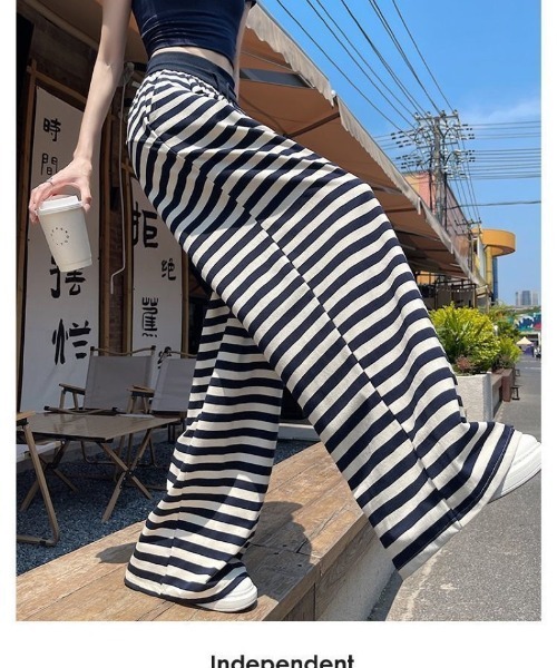 Ritzy(リッツィー)の「ボーダー柄 ワイドパンツ(その他パンツ・レディース・ブラック/ネイビー・M/L/S)」の20枚目の写真