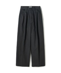 リネンツイル タックワイドパンツ（その他パンツ）｜BACCA（バッカ）の