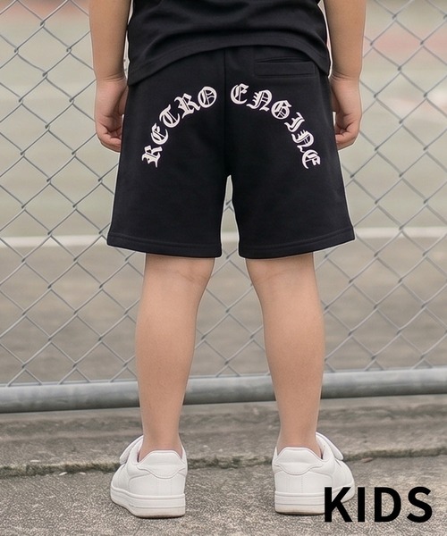 adamsJUGGLER（アダムスジャグラー）の「RTEG T.C.O.Eスウェットショートパンツキッズ（その他パンツ・キッズ・ブラック/ホワイト・120/110/100/150/130）」の4枚目の写真