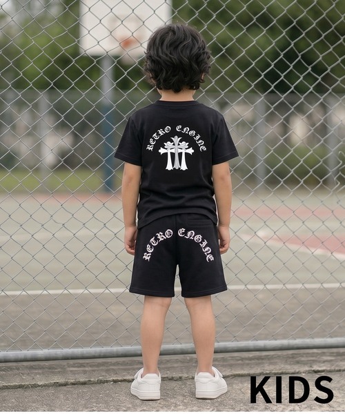 adamsJUGGLER（アダムスジャグラー）の「RTEG T.C.O.Eスウェットショートパンツキッズ（その他パンツ・キッズ・ブラック/ホワイト・120/110/100/150/130）」の7枚目の写真