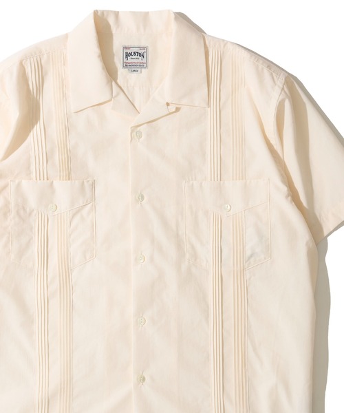 HOUSTON(ヒューストン)の「【HOUSTON / ヒューストン】CUBA SHIRT / キューバシャツ(シャツ/ブラウス・メンズ・ブルー/ブラック/オフホワイト/ブラウン・MEDIUM/LARGE/X-LARGE)」の2枚目の写真