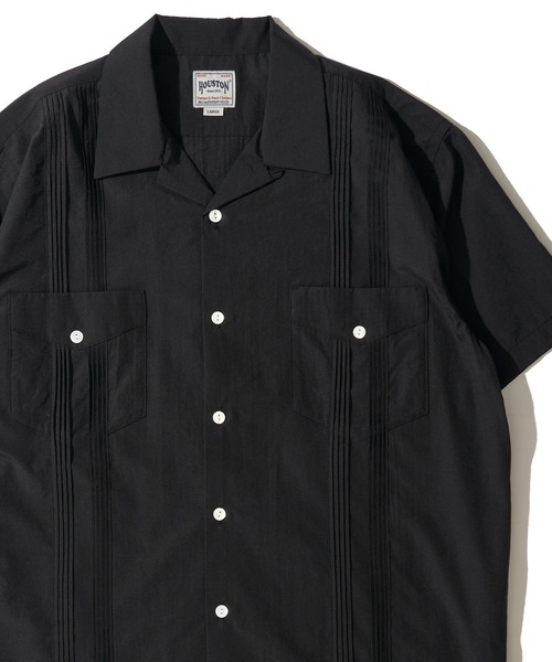 HOUSTON(ヒューストン)の「【HOUSTON / ヒューストン】CUBA SHIRT / キューバシャツ(シャツ/ブラウス・メンズ・ブルー/ブラック/オフホワイト/ブラウン・MEDIUM/LARGE/X-LARGE)」の1枚目の写真