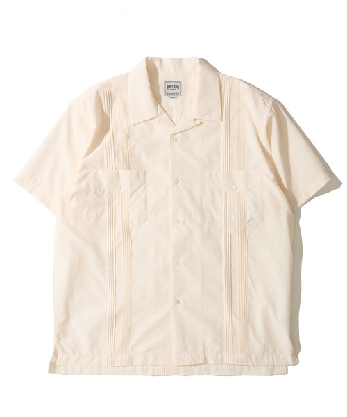 HOUSTON(ヒューストン)の「【HOUSTON / ヒューストン】CUBA SHIRT / キューバシャツ(シャツ/ブラウス・メンズ・ブルー/ブラック/オフホワイト/ブラウン・MEDIUM/LARGE/X-LARGE)」の5枚目の写真