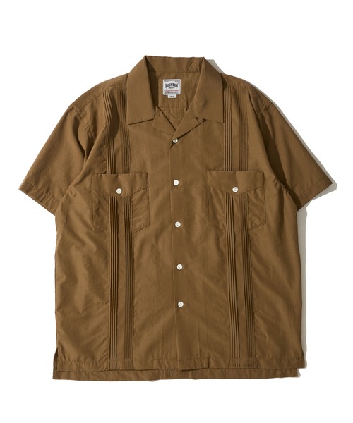 HOUSTON(ヒューストン)の「【HOUSTON / ヒューストン】CUBA SHIRT / キューバシャツ(シャツ/ブラウス・メンズ・ブルー/ブラック/オフホワイト/ブラウン・MEDIUM/LARGE/X-LARGE)」の9枚目の写真